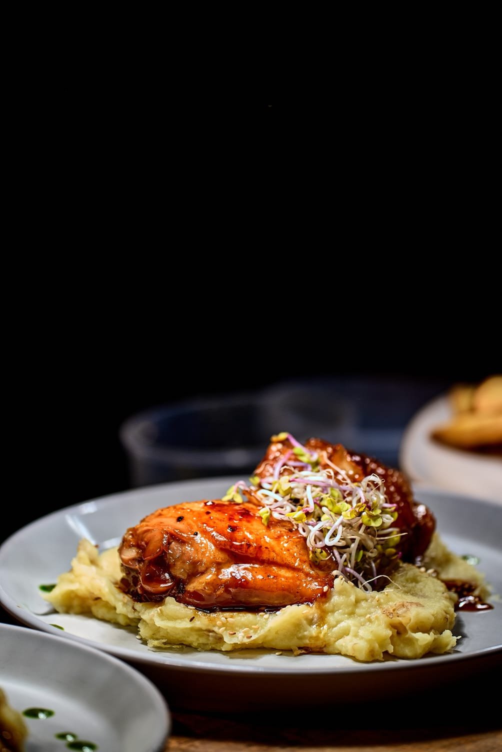 Plato de pollo de la carta de Aura